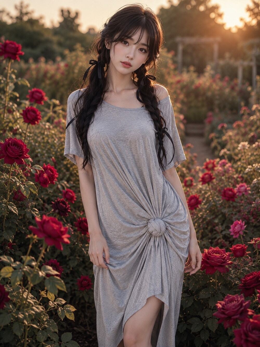 Whispers of Ease cloudlike comfort slouchy tee shirt midi dress swingy & flowy